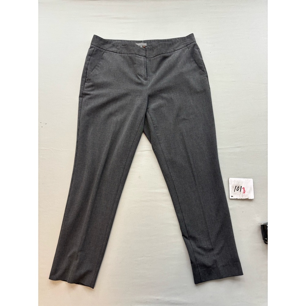 Vince Camuto Womens Gray Straight Leg Dress Pants Trousers Sz 6